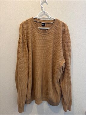 BOSS Men's Imberto Textured Sweater